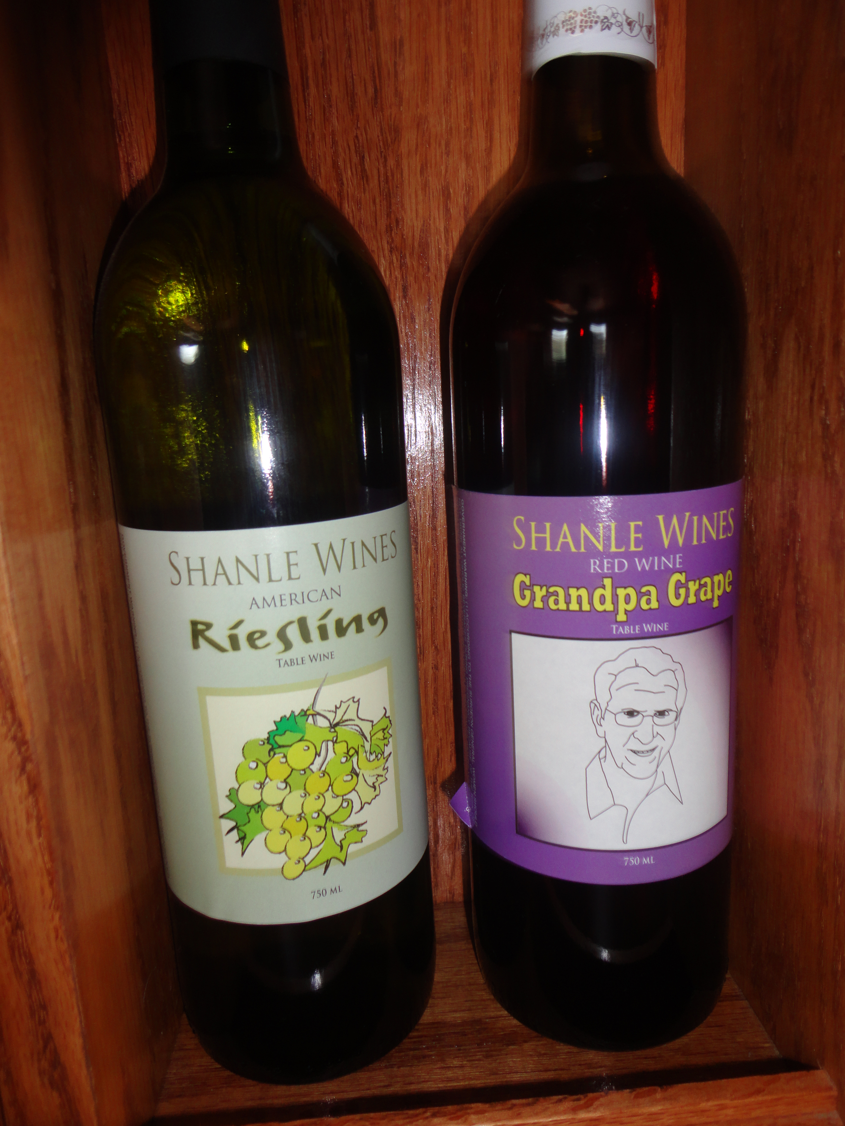 Wines offered by the Walnut Street Winery